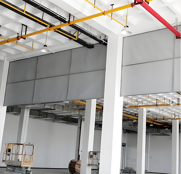 防火布留坝挡烟垂壁