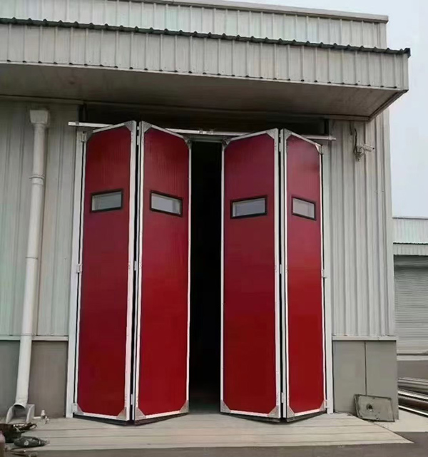 留坝工业折叠门在大型装配车间出入口的应用实例